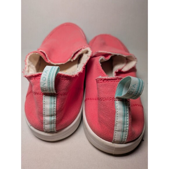 Vionic Beach Canvas Slip-On Sneakers Malibu Womens Sz 11 Coral Pink Comfort Shoe - Picture 9 of 15